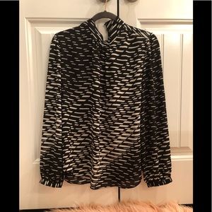 Black and White blouse